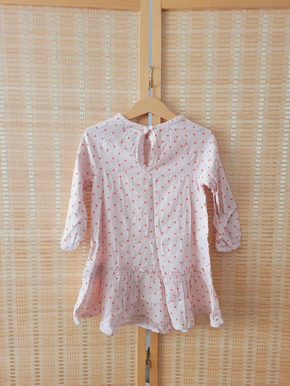 Old Navy Light Pink Heart Print Girls Dress